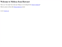 Tablet Screenshot of melissa-joan-hart.net